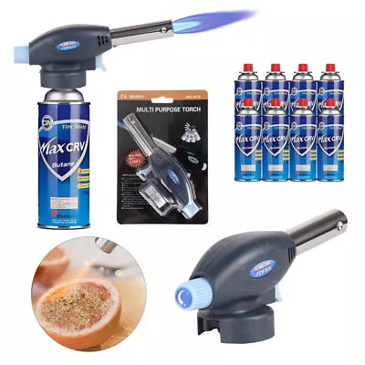 £6.39 • Buy Blow Torch Butane Gas Flamethrower Burner Welding Auto Ignition Soldering BBQ