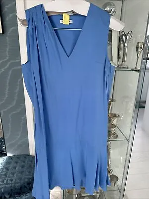 Cacharel Dress In Blue Silk  Size FR 36 UK 10 • £20