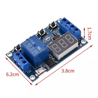 5V Micro USB LED Automation Delay Timer Control Switch Relay Module Display • $2.46