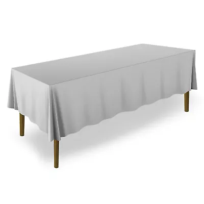 10pk Rectangular Wedding Banquet Polyester Fabric Tablecloth • $141.49