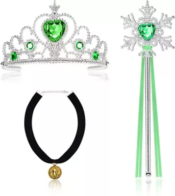 Vicloon Elsa Princess Tiara Tiara Crown And Fairy Wand Elsa Dress Up Accessori • £6.38