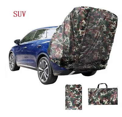 Car Trunk Rear Tent Upgrade Universal SUV Tailgate Camping Shelter Waterproof • £34.99