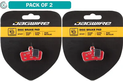 Pack Of 2 Jagwire Mountain Sport SemiMetallic Disc Brake Pads SRAM Guide Avid • $31.99
