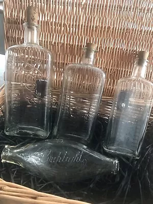 £7 • Buy Vintage Old Antique Glass Chemist Medicine Bottle Collection - Apothecary