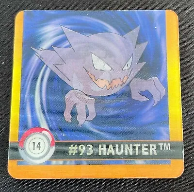 Pokemon - Action Flipz Tazo - Gastly + Haunter - #14 - Artbox Premier • $4.99