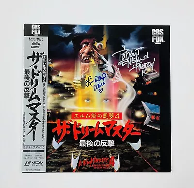 Nightmare On Elm Street 4 Rare Signed Laserdisc Horror Movie Freddy Krueger JSA • $399.99