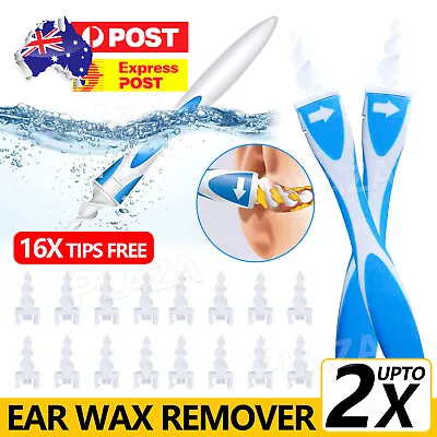 Ear Wax Swab Remover Cleaner Q-Grips Tool Ear Pick Handle 16 Tips Removal AU • $5.95