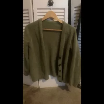 Green Mohair Cardigan Kurt Cobain Inspired • $35