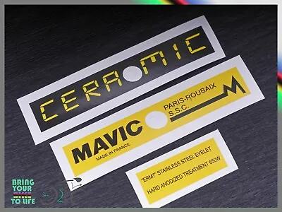 MAVIC PARIS-ROUBAIX S.S.C. CERAMIC Decal Sticker For Rims Set For 2 Rims Wheel • $6
