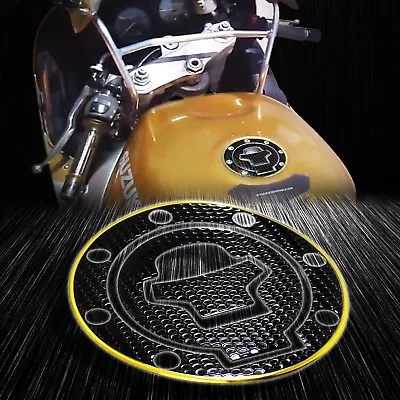 Gas Tank Fuel Cap Cover Guard Pad 97-03 GSXR-600/750/1000/Busa Chrome Gold+Black • $13.98