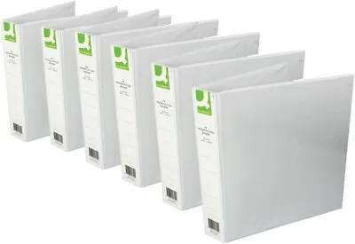 Q-Connect KF01329Q Presentation 40mm 4D Ring Binder A4 White (PACK OF 6) • £18.99