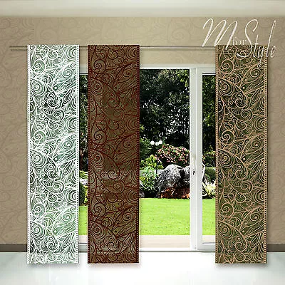 Net  Lace Curtain Panel Window Decoration Sheer Blind Screen Slot Top And Bottom • £5.70