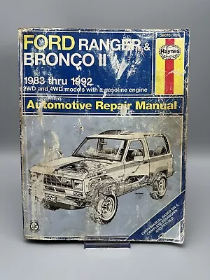 Haynes Ford Ranger & Bronco II 1983 - 1992 Repair Manual Wiring Diagram • $5.99