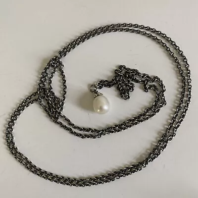 Trollbeads Authentic Fantasy Necklace With White Pearl - 22 Inches • $150