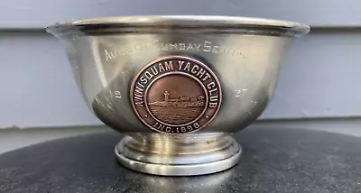 Vintage Sailing Trophy Annisquam Yacht Club Gloucester MA 1937 LBS Co ESPN 1655 • $25