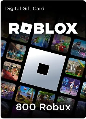 Gift Code | 800 | Roblox - Robux [Virtual Item]  [Online Game Code] Digital Card • $16.79