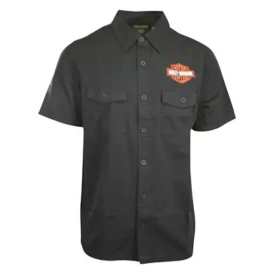 Harley-Davidson Men's Shirt Black Beauty Bar & Shield  Short Sleeve (S58) • $48