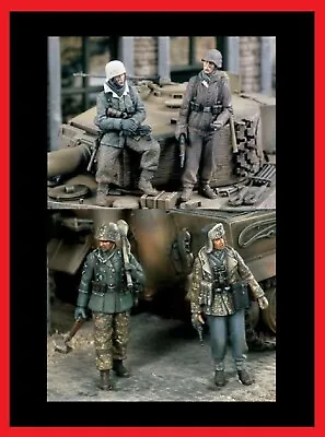 £1.04 • Buy 1/35 Scale German Ww2 Resin Figures, Model Kit, 4 Soldiers, Unpainted
