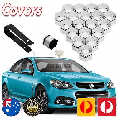 20 Chrome Wheel Nut Lug Caps Covers For HSV Holden VE Commodore WM VF VE SSV SV6 • $49.99