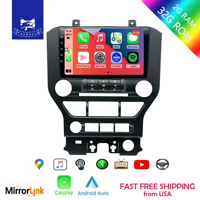 For 2015-2021 Ford Mustang Radio Upgrade Kit Car Stereo Carplay Android 12 GPS • $196