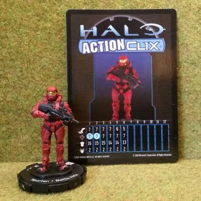 8) Halo Actionclix. AC #1-4 - RED SPARTAN & BATTLE RIFLE • £1.55