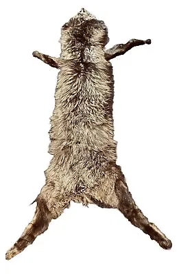Vintage Dark Brown White Fox Full Body Fur Mink Stole Wrap O’Conner Moffatt 50” • $75