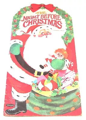 1968 Night Before Christmas Book Whitman Diecut  • $20