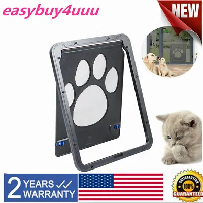 Small Pet Cat Puppy Dog Magnetic Lock Safe 24*29Cm Flap Door Animal Gate USA • $9.50