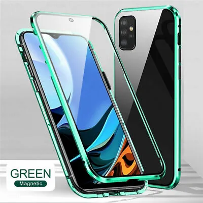 $13.99 • Buy Magnetic 360 Protective Glass Case Cover For Samsung S23 S22 S21 S20 FE S10e S9