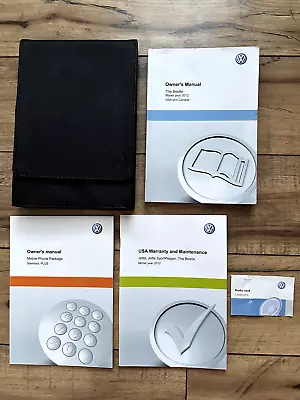 2012 Vw Volkswagen Beetle Owners Manual Set    Free Us Shipping • $49