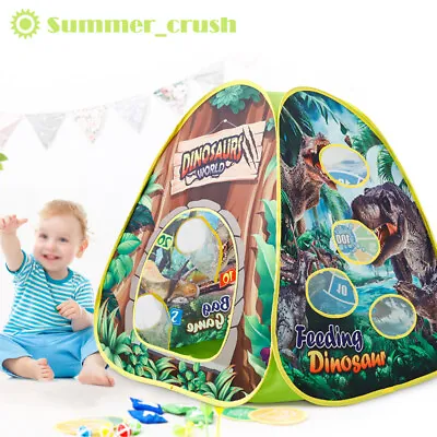 Pop Up Tent Dinosaur Multifunctional Game House Infant Baby Indoor & Outdoor Kid • £15.99