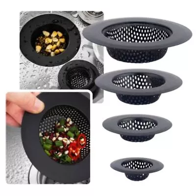 Stainless Steel Sink Strainer Kitchen Waste Plug Filter Drain Stopper 5.5-11.5cm • $10.97