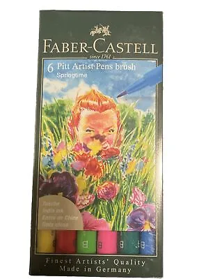 Faber Castell Pitt Artist Pens 6 Piece Springtime • $8