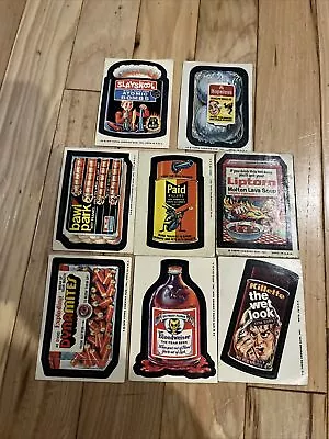 Lot Of 8 Assorted Vintage Wacky Packages Stickers Topps Chewing Gum Cards 1970s • $19