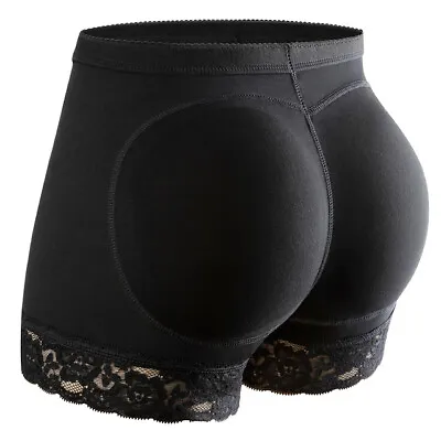 Women Buttock Padded Pants Hip Enhancer Shaper Bum Lifter Boyshorts Knickers UK • £11.99