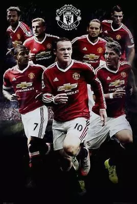 Manchester United Players 2015-16 - Maxi Poster 61cm X 91.5cm New And Sealed • $11.81