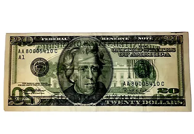 1996 20 Dollar Federal Reserve Note *Major Mint Error* Uncirculated • $1100
