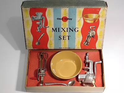 Toy Kitchen Mixing Set - Made In England  1950's Chad Valley Maker • £51.47