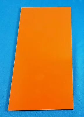 G10 ORANGE 1/4 .250 6 X 12 KNIFE / GUN HANDLE MATERIAL G-10 SLAB • $21.99