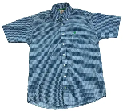 Cinch Sevens Shirt Small Blue Garth Brooks Men Button Up Western Short Sleeve • $19.99