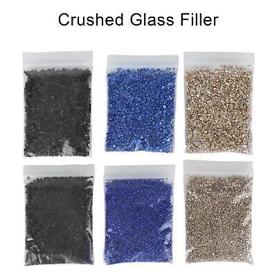 Crushed Glass Filler Crushed Glass Pellets Indoor Fountain Stones For DIY Resin • £8.68