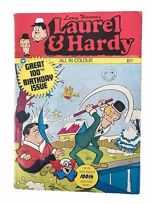 Laurel And Hardy Comic - No.100 - 1974 - Larry Harmon 100th Birthday Issue • £7.99