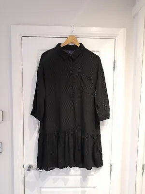 £19.99 • Buy Seraphine Woman Black & White Maternity Polka Dot Dress Tunic Size 10 Uk