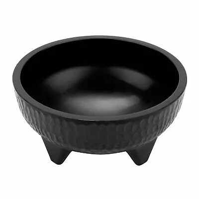 4 Oz. 4  Black Break Resistant Round Molcajete Bowl Sauce Bowl Dip (Pack Of 12) • $25
