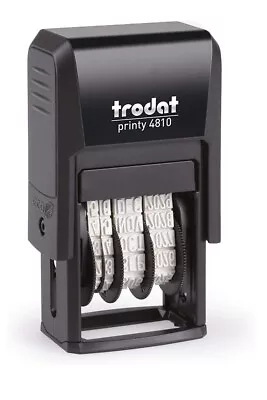 £4.17 • Buy Date Stamp - Trodat Self Inking Rubber Stamp Print - Mini Dater 4810