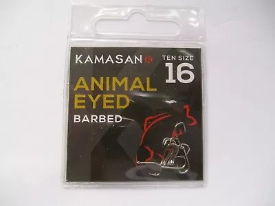 KAMASAN ANIMAL X-STRONG BARBED EYED HOOKS 16's (K04) • $2.51