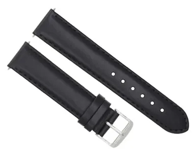 22mm Smooth Leather Strap Band For Movado Bold 3600261 0606284 Watch Black • $24.95