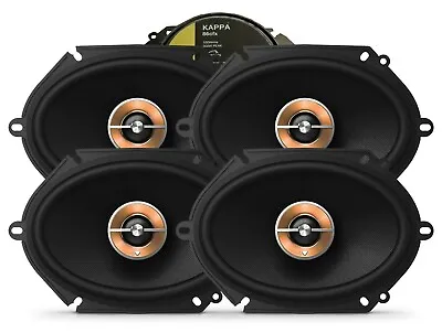 4x Infinity Kappa 86CFX 6 X8  600 Watts MAX Power Handling 2-Way Car Speakers • $194.99