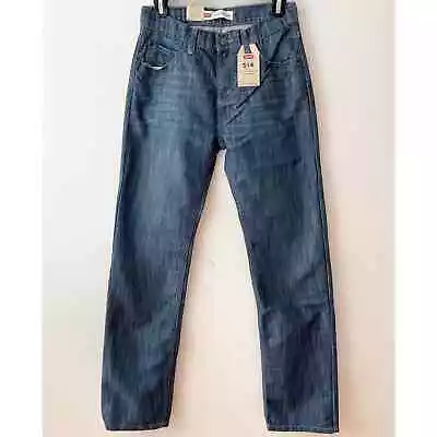 Men's Levi's 514 Slim Straight Leg Blue Jeans • $20