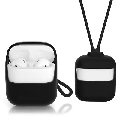 $8.99 • Buy Strap Holder & Silicone Case Cover For Apple Airpod Air Pod  Airpods 1/2 Gen.